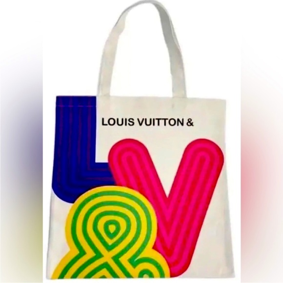 Louis Vuitton Novelty Canvas EcoTote Bag Exhibition 2022 Limited Edition NEW - Picture 2 of 6